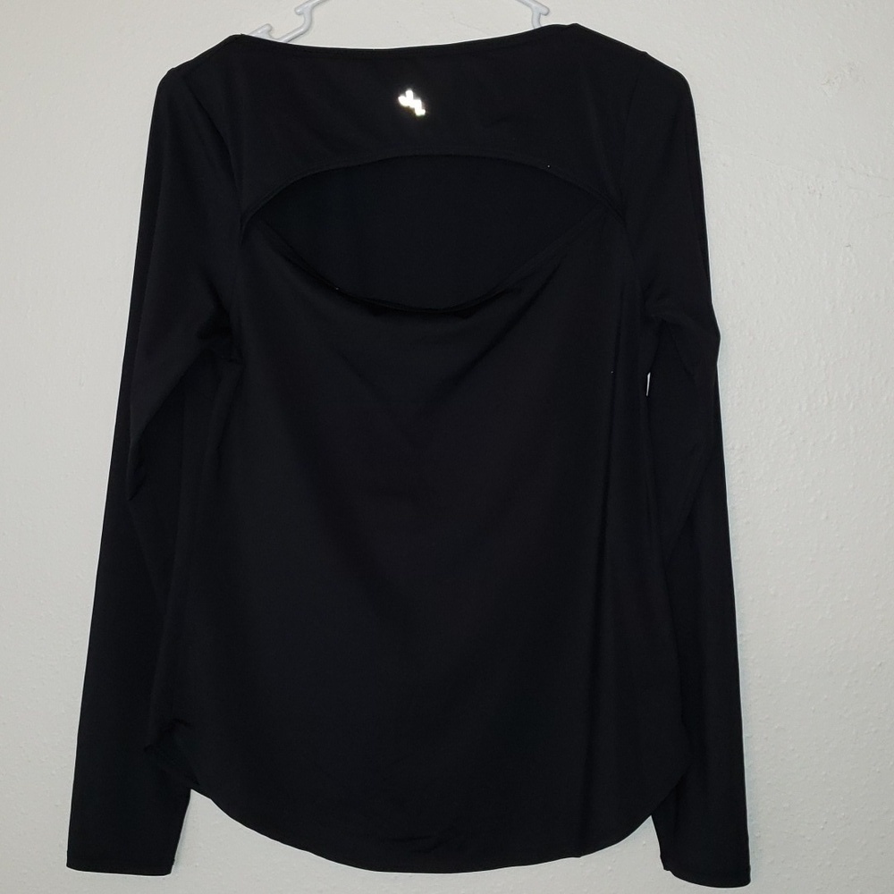JoyLab long sleeve active top with open back